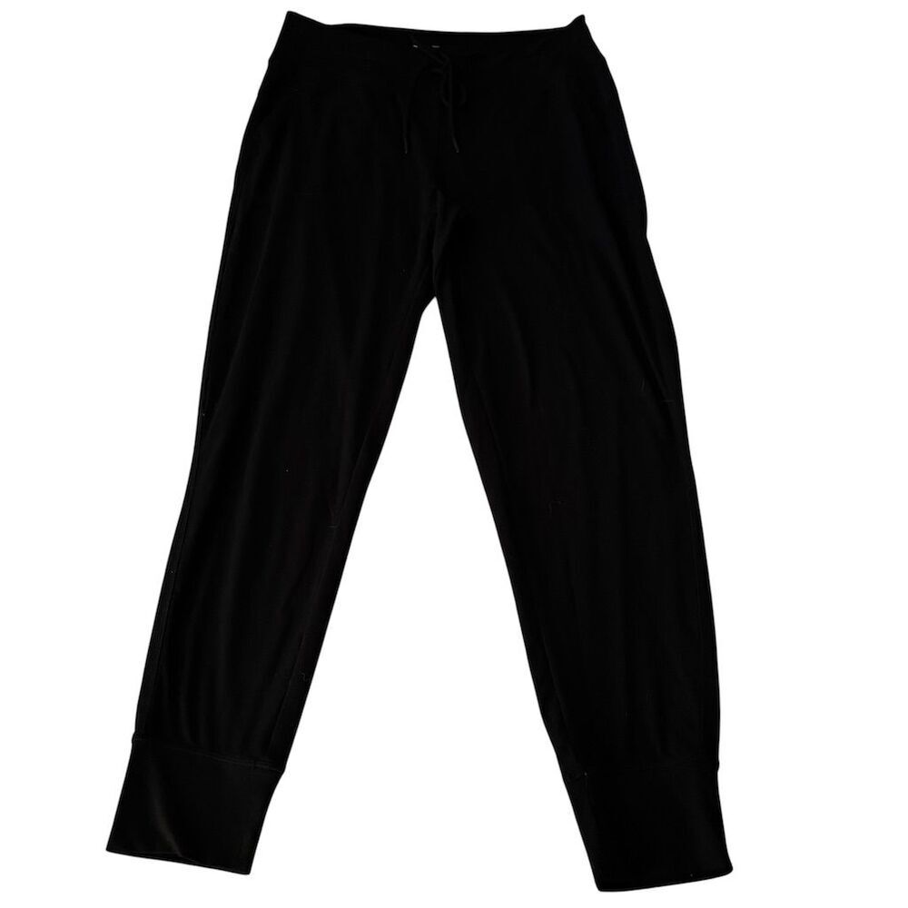 Lole Women's Black Joggers Size M Casual Stretch Jersey Knit Pants - Picture 4 of 10